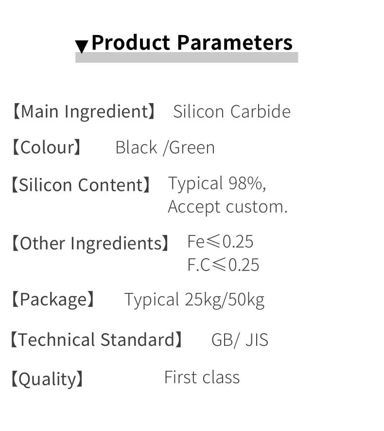 Silicon Carbide Black Silicon Carbide Sic Lump Powder Fine Metal Products