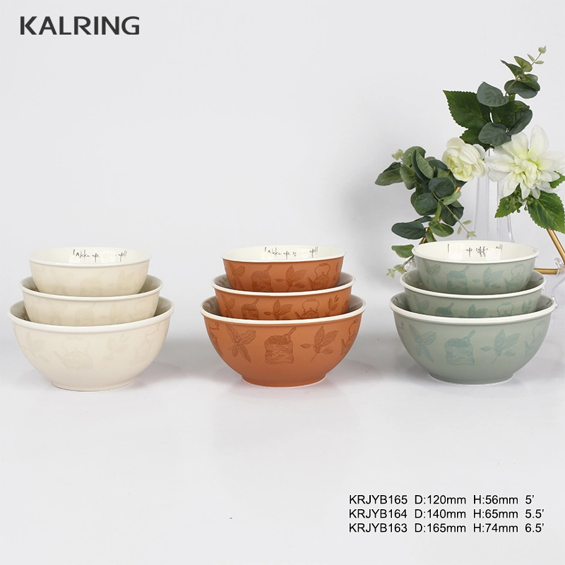 Ceramic Bowl and Color Glaze and Best Selling Product for Supermarket