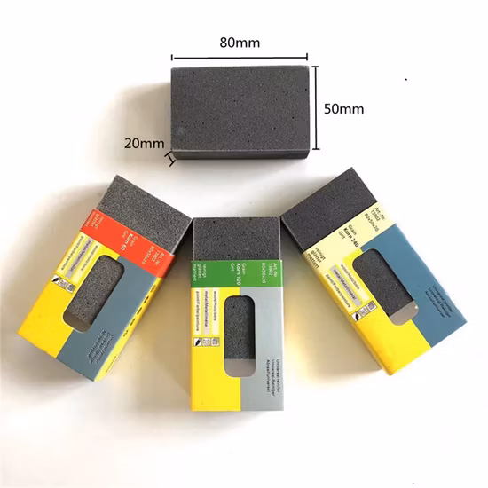 Bloc de meulage manuel multifonctionnel 80X50X20mm pierre à aiguiser en carbure de silicium 120 # polissage des métaux