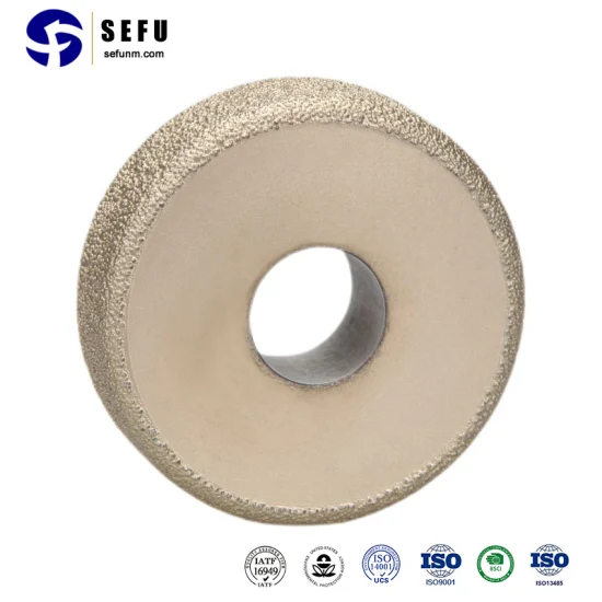 Sefu Chine Lame diamantée pour scie à table Fournisseur Personnalisé ou standard Béton et pierre Brasé sous vide Diamant Meule Meule Outils diamantés